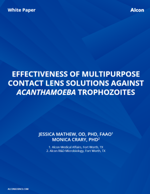 Effectiveness Of Multipurpose Contact Lens Solutions Against Acanthamoeba Trophozoites 