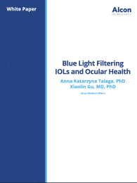 Blue Light Filtering IOL and Ocular Health