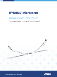HYDRUS® Microstent Clinical Science Compendium