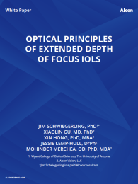 Optical Principles Of Extended Depth Of Focus IOLs
