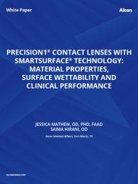 Precision1® Contact Lenses With Smartsurface® Technology: Material Properties, Surface Wettability And Clinical Performance