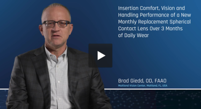 Insertion Comfort, Vision and Handling Performance of a New Monthly Replacement Spherical Contact Lens Over 3 Months of Daily Wear -image