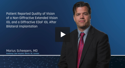 Patient Reported Quality of Vision of a Non-Diffractive Extended Vision IOL and a Diffractive Edof IOL after Bilateral Implantation.-image