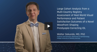 Large Cohort Analysus from a Multi-Country Registry Assessment of Real World Visual Performance and Patient Satisfaction Outcomes of a Novel Wavefront Shaping Presbyopia-Correcting IOL