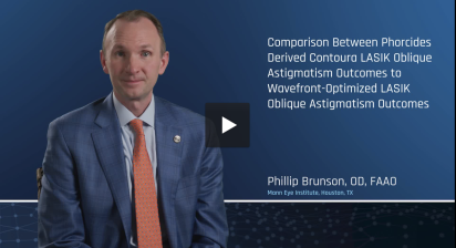 Comparison between Phorcides Derived Contoura LASIK Oblique Astigmatism Outcomes to Wavefront-Optimized LASIK Oblique Astigmatism Outcomes