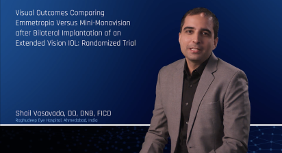 Visual Outcomes Comparing Emmetropia Versus Mini-Monovision Following Bilateral Implantation of a Non-Diffractive Extended Vision IOL : Randomized Trial