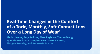 Real-Time Changes in the Comfort of a Toric, Monthly, Soft Contact Lens Over a Long Day of Wear